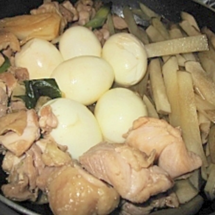 ヤーコンと鶏肉の炒め煮